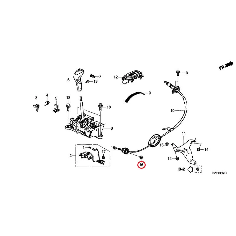 [NEW] JDM HONDA CR-Z ZF1 2012 Select Lever GENUINE OEM - Image 16