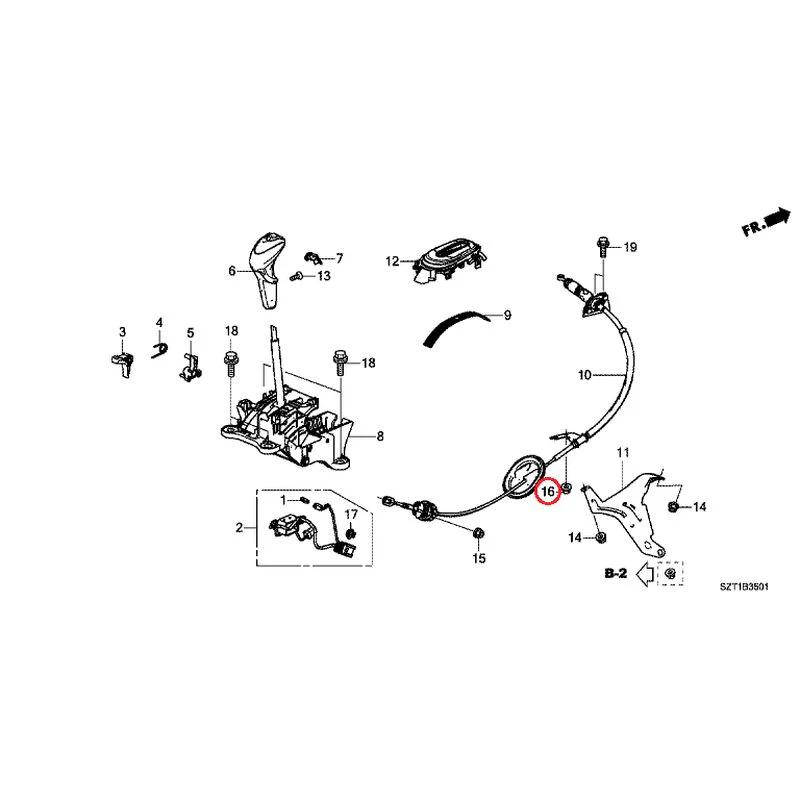 [NEW] JDM HONDA CR-Z ZF1 2012 Select Lever GENUINE OEM - Image 17