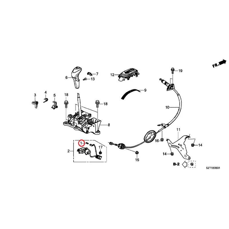 [NEW] JDM HONDA CR-Z ZF1 2012 Select Lever GENUINE OEM - Image 2