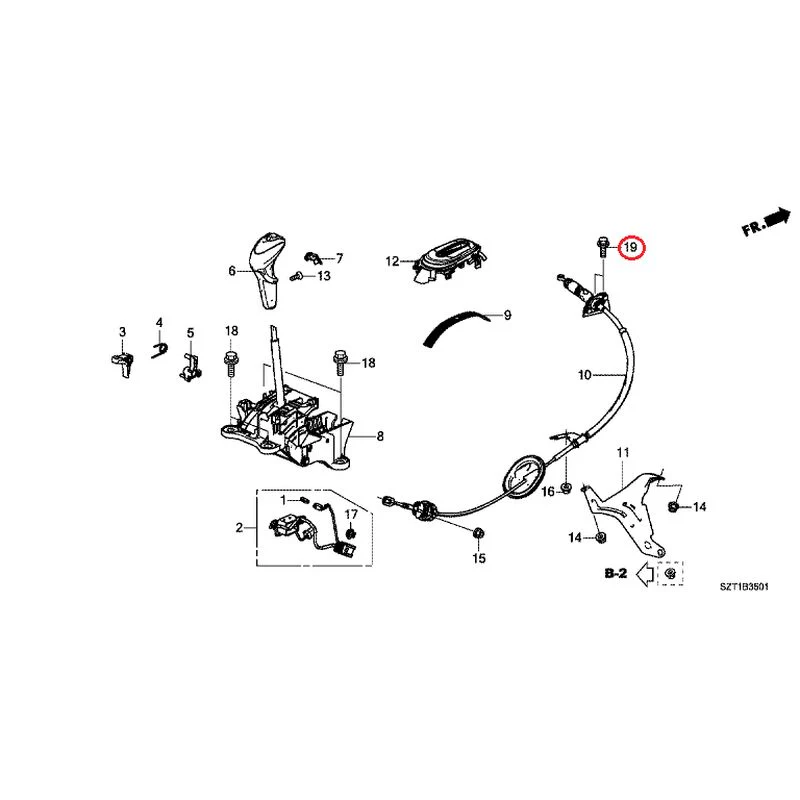 [NEW] JDM HONDA CR-Z ZF1 2012 Select Lever GENUINE OEM - Image 20
