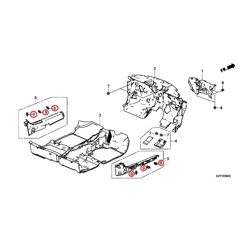 [NEW] JDM HONDA CR-Z ZF1 2012 Floor Mat GENUINE OEM - Image 11