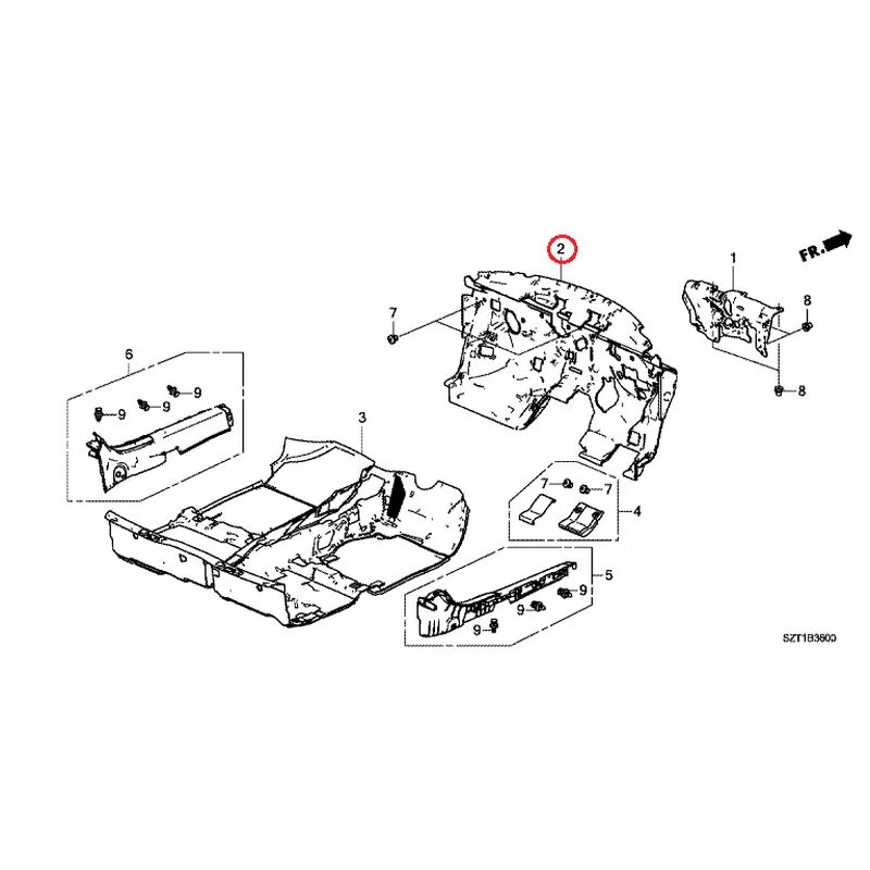 [NEW] JDM HONDA CR-Z ZF1 2012 Floor Mat GENUINE OEM - Image 3