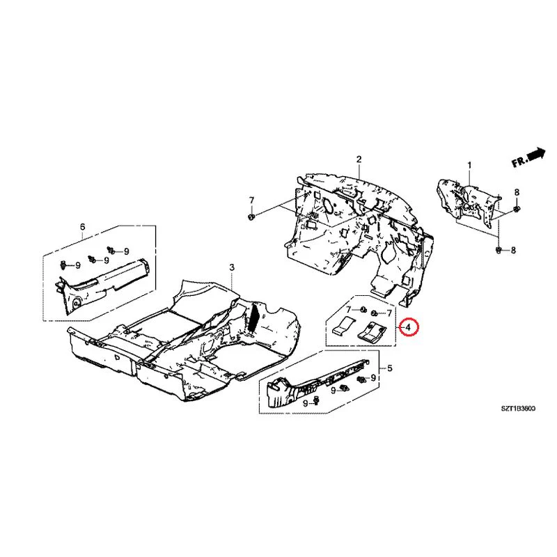 [NEW] JDM HONDA CR-Z ZF1 2012 Grommets (Front) GENUINE OEM - Image 5