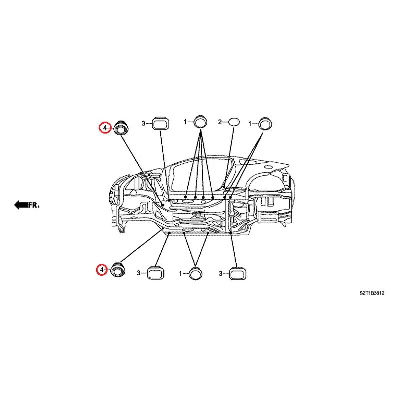 [NEW] JDM HONDA CR-Z ZF1 2012 Grommet (Lower) GENUINE OEM - Image 5