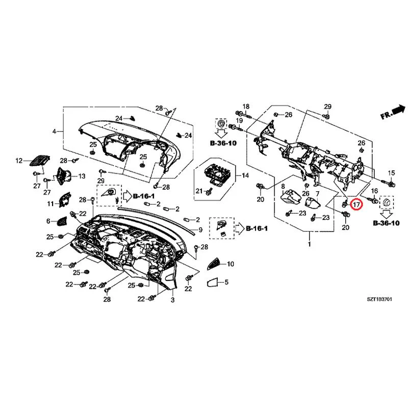 [NEW] JDM HONDA CR-Z ZF1 2012 Instrument panel GENUINE OEM - Image 21