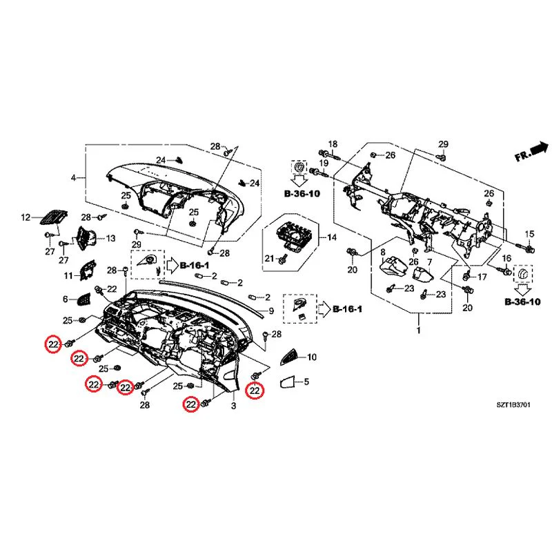 [NEW] JDM HONDA CR-Z ZF1 2012 Instrument panel GENUINE OEM - Image 26