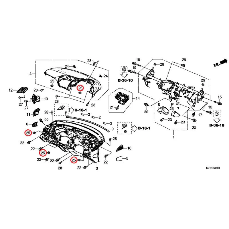 [NEW] JDM HONDA CR-Z ZF1 2012 Instrument panel GENUINE OEM - Image 29