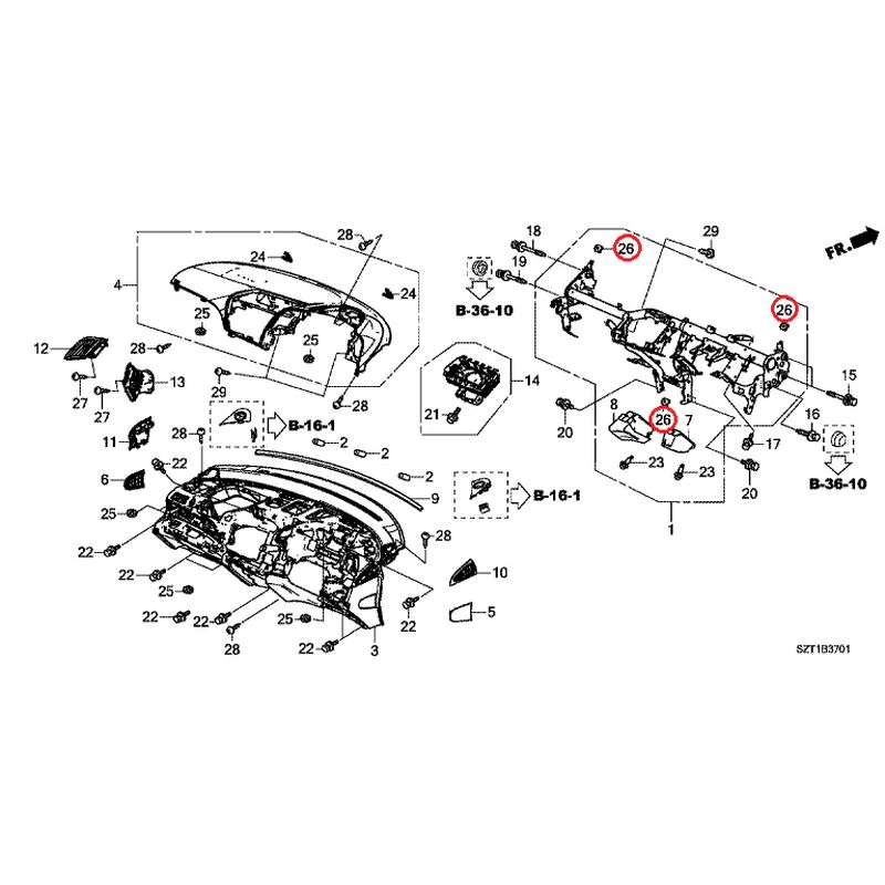 [NEW] JDM HONDA CR-Z ZF1 2012 Instrument panel GENUINE OEM - Image 30