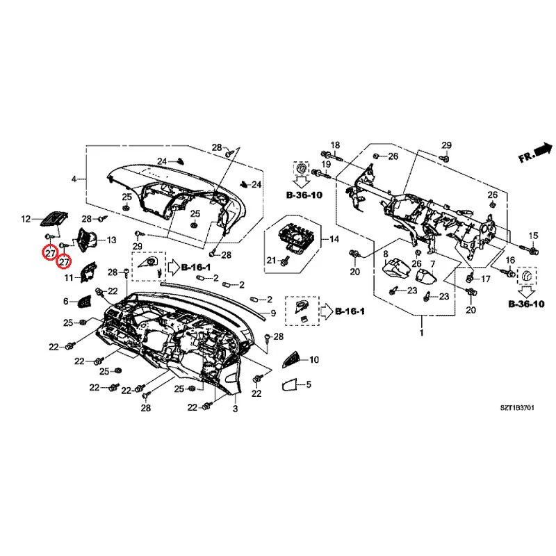 [NEW] JDM HONDA CR-Z ZF1 2012 Instrument panel GENUINE OEM - Image 31