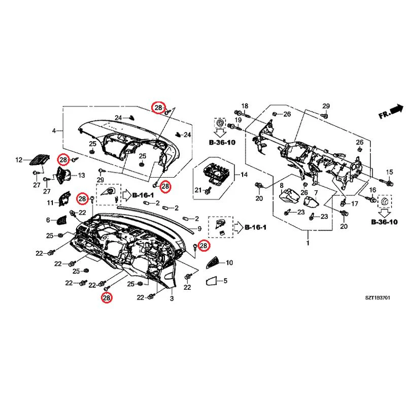 [NEW] JDM HONDA CR-Z ZF1 2012 Instrument panel GENUINE OEM - Image 32