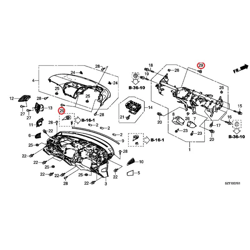 [NEW] JDM HONDA CR-Z ZF1 2012 Instrument panel GENUINE OEM - Image 33