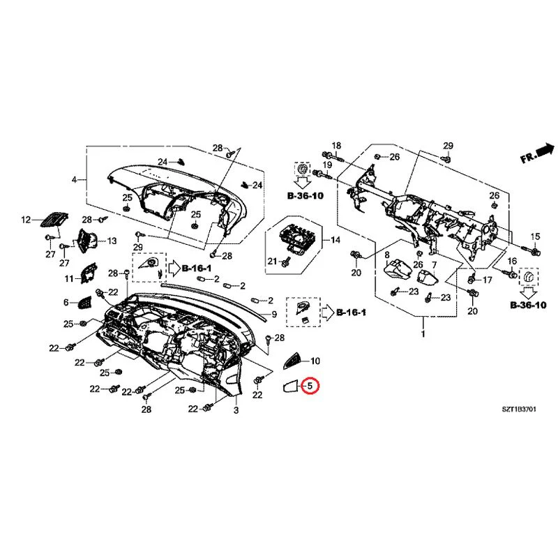 [NEW] JDM HONDA CR-Z ZF1 2012 Instrument panel GENUINE OEM - Image 8