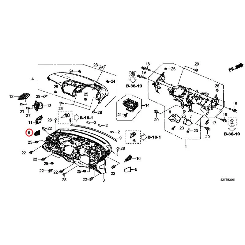 [NEW] JDM HONDA CR-Z ZF1 2012 Instrument panel GENUINE OEM - Image 9
