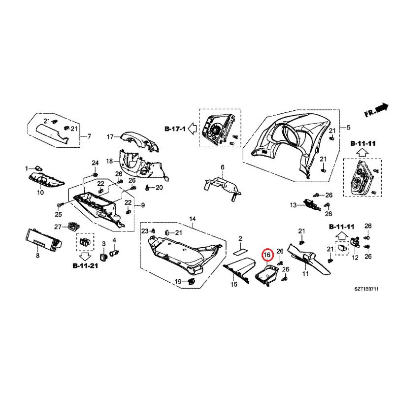 [NEW] JDM HONDA CR-Z ZF1 2012 Instrument panel garnish (driver side) GENUINE OEM - Image 27