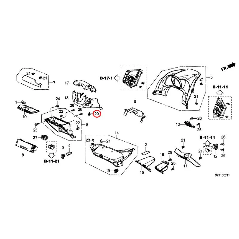 [NEW] JDM HONDA CR-Z ZF1 2012 Instrument panel garnish (driver side) GENUINE OEM - Image 31