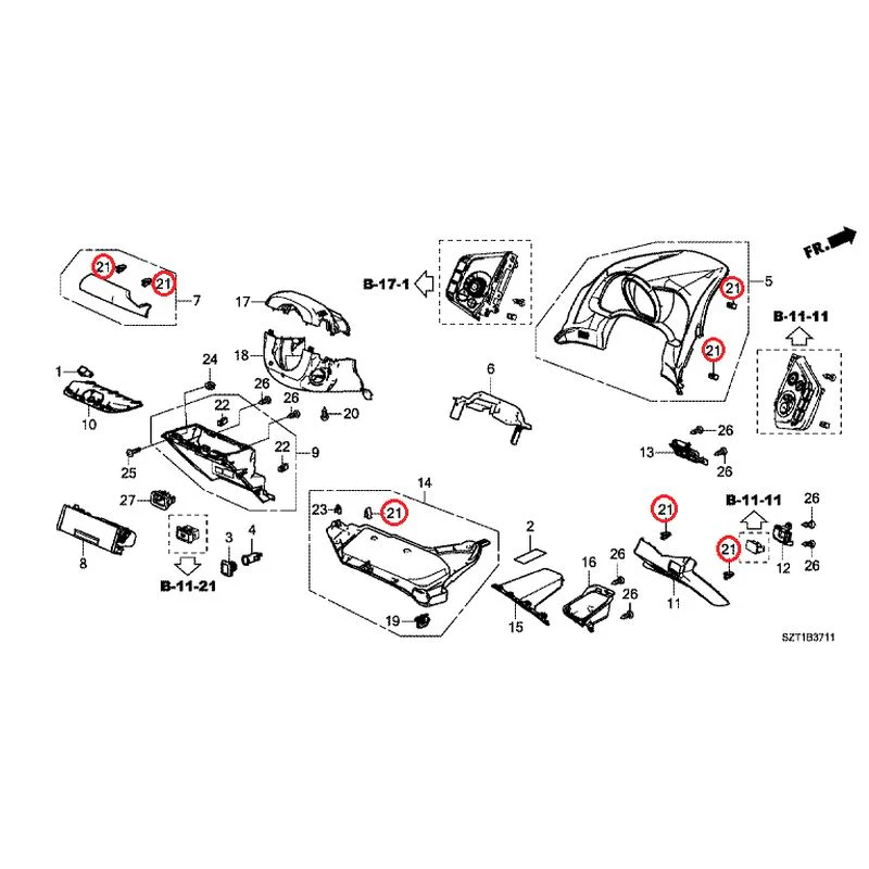 [NEW] JDM HONDA CR-Z ZF1 2012 Instrument panel garnish (driver side) GENUINE OEM - Image 32