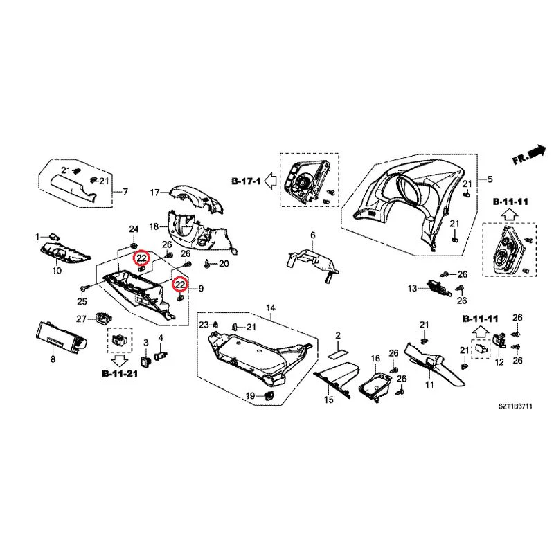 [NEW] JDM HONDA CR-Z ZF1 2012 Instrument panel garnish (driver side) GENUINE OEM - Image 33