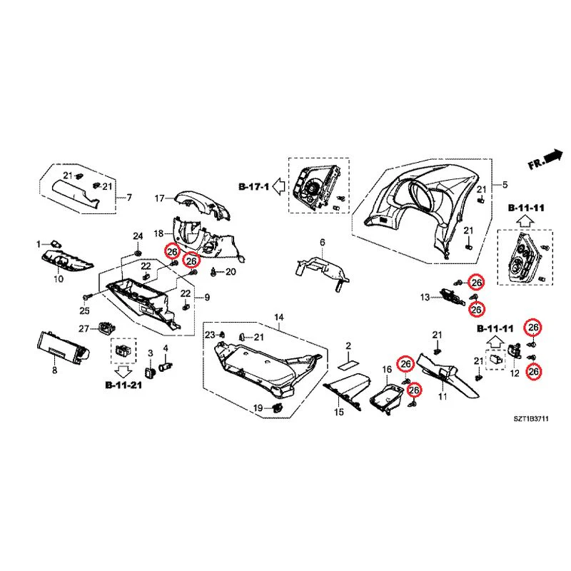 [NEW] JDM HONDA CR-Z ZF1 2012 Instrument panel garnish (driver side) GENUINE OEM - Image 37