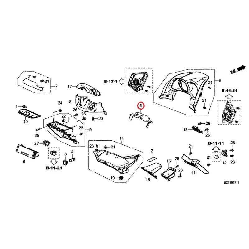 [NEW] JDM HONDA CR-Z ZF1 2012 Instrument panel garnish (driver side) GENUINE OEM - Image 8