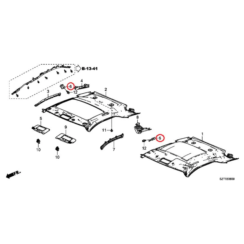[NEW] JDM HONDA CR-Z ZF1 2012 Roof Lining GENUINE OEM - Image 16