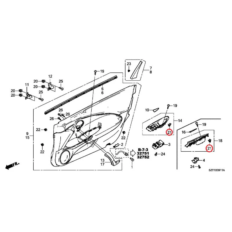 [NEW] JDM HONDA CR-Z ZF1 2012 Door Linings GENUINE OEM - Image 30