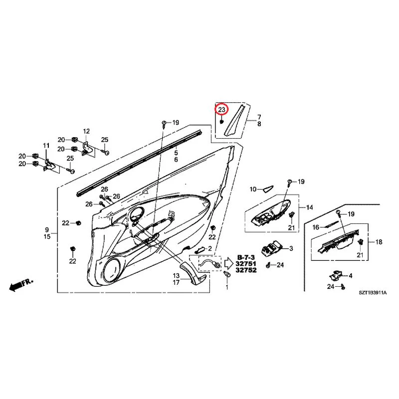 [NEW] JDM HONDA CR-Z ZF1 2012 Door Linings GENUINE OEM - Image 32
