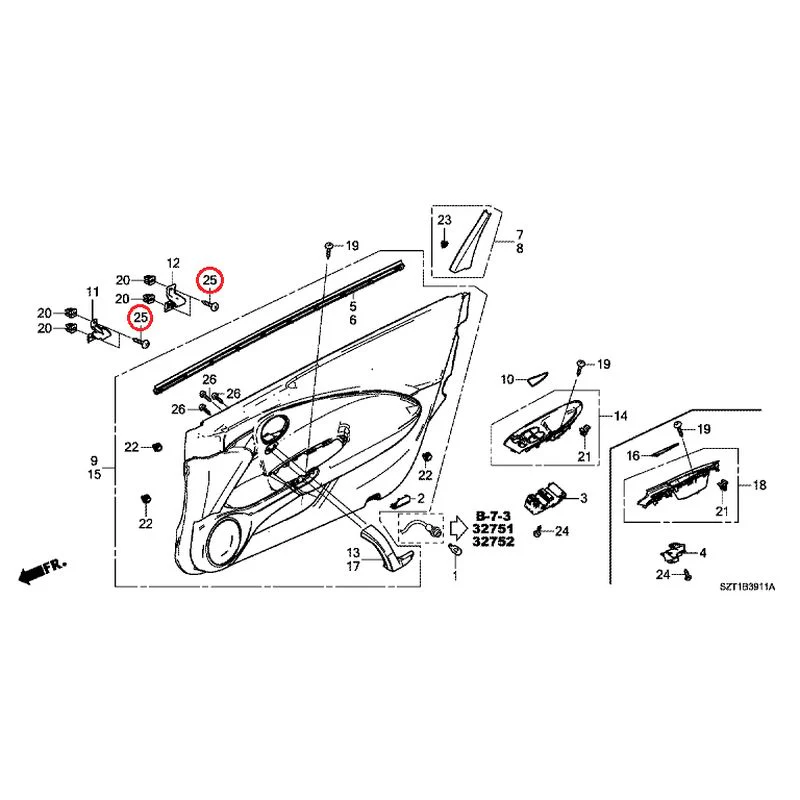 [NEW] JDM HONDA CR-Z ZF1 2012 Door Linings GENUINE OEM - Image 34