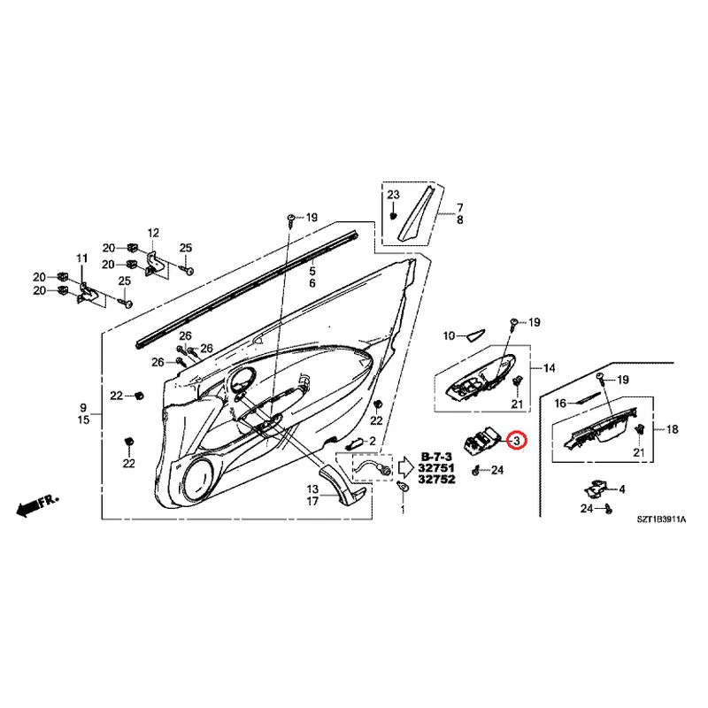 [NEW] JDM HONDA CR-Z ZF1 2012 Door Linings GENUINE OEM - Image 4