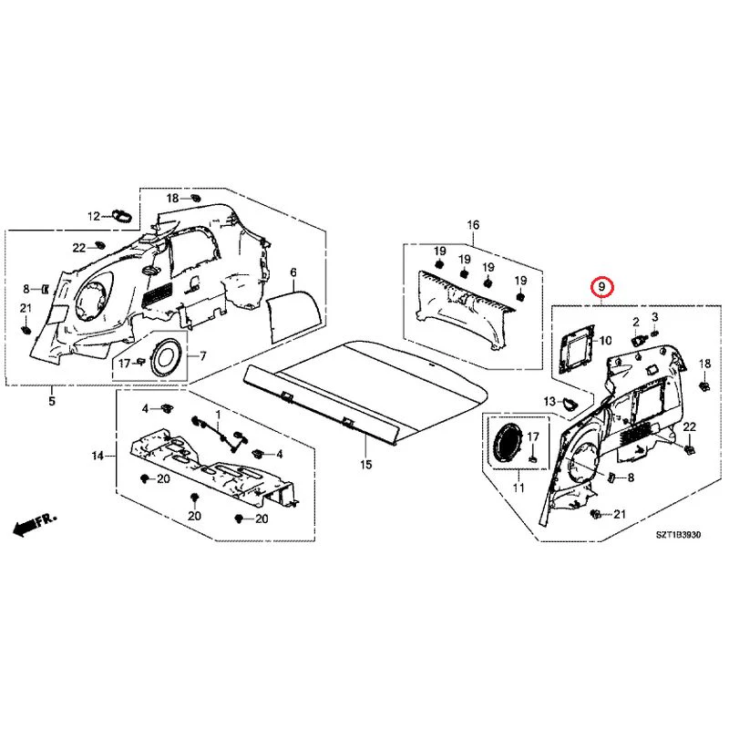 [NEW] JDM HONDA CR-Z ZF1 2012 Side Lining GENUINE OEM - Image 11
