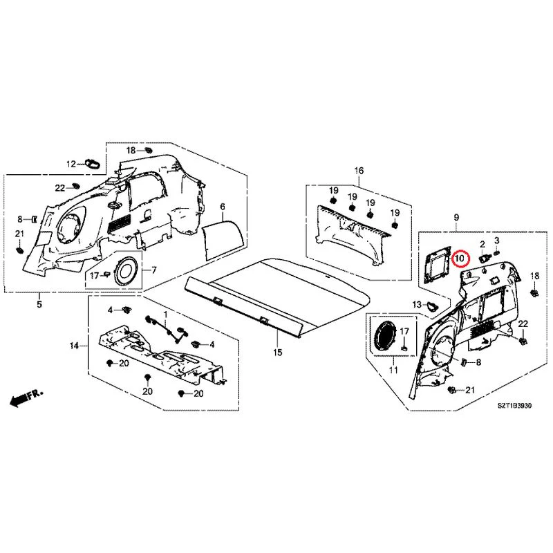 [NEW] JDM HONDA CR-Z ZF1 2012 Side Lining GENUINE OEM - Image 12
