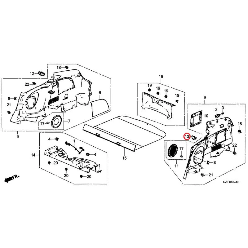 [NEW] JDM HONDA CR-Z ZF1 2012 Side Lining GENUINE OEM - Image 15