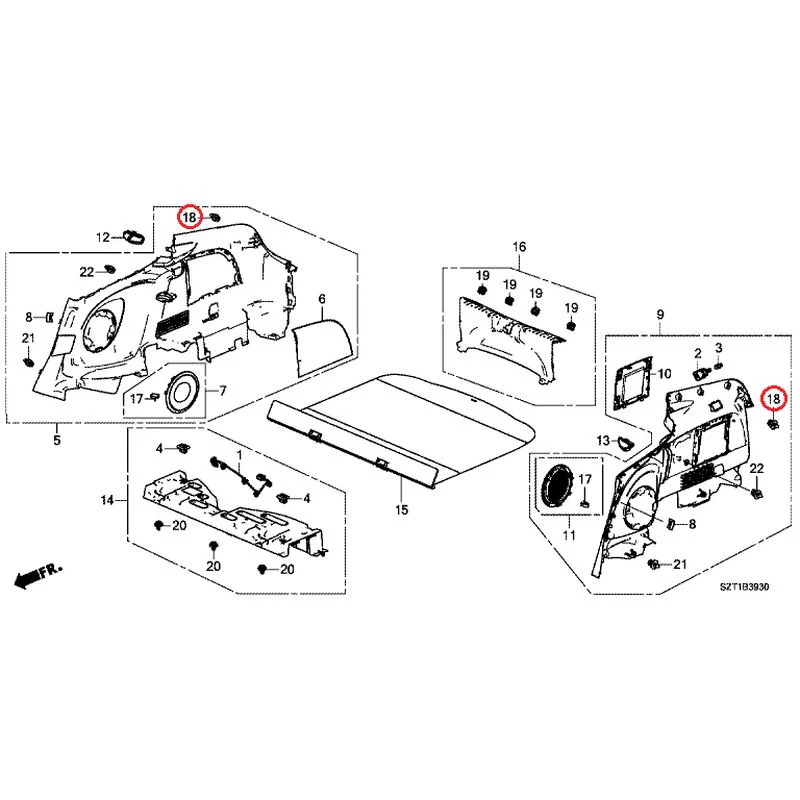 [NEW] JDM HONDA CR-Z ZF1 2012 Side Lining GENUINE OEM - Image 20