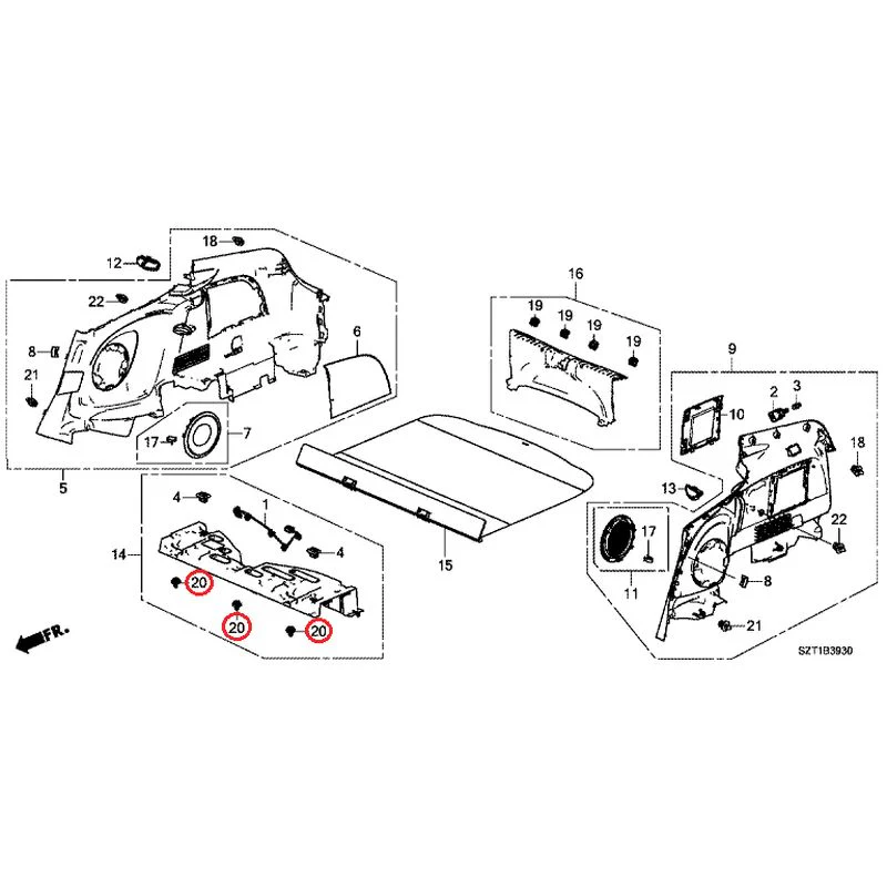 [NEW] JDM HONDA CR-Z ZF1 2012 Side Lining GENUINE OEM - Image 22