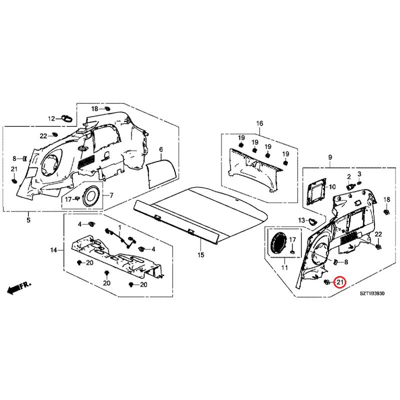 [NEW] JDM HONDA CR-Z ZF1 2012 Side Lining GENUINE OEM - Image 23