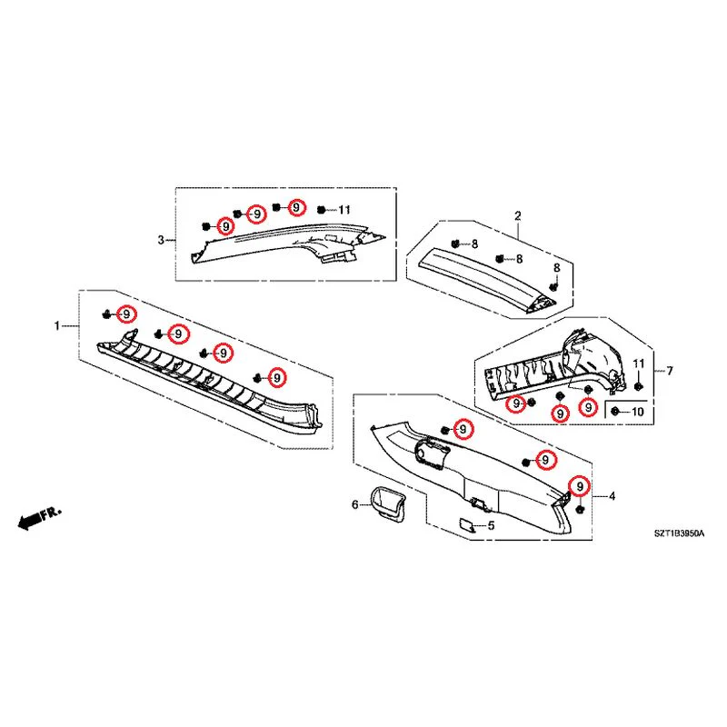 [NEW] JDM HONDA CR-Z ZF1 2012 Tailgate Lining GENUINE OEM - Image 10