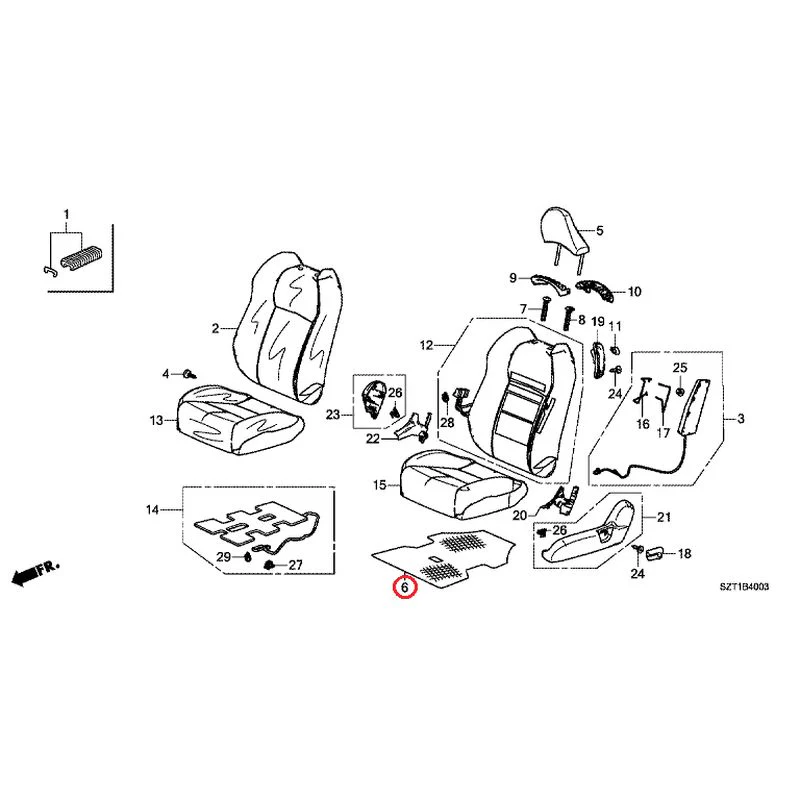 [NEW] JDM HONDA CR-Z ZF1 2012 Front Seats (L.) GENUINE OEM - Image 15