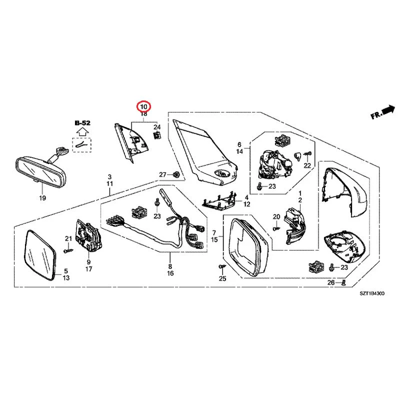 [NEW] JDM HONDA CR-Z ZF1 2012 Mirrors GENUINE OEM - Image 28