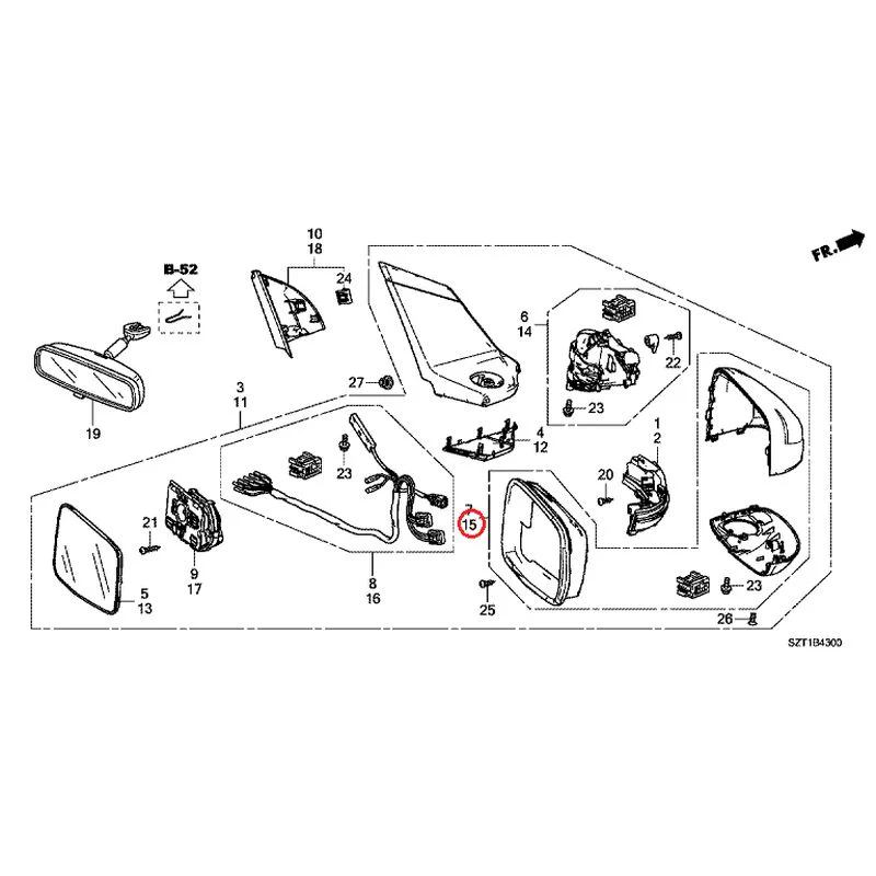 [NEW] JDM HONDA CR-Z ZF1 2012 Mirrors GENUINE OEM - Image 45