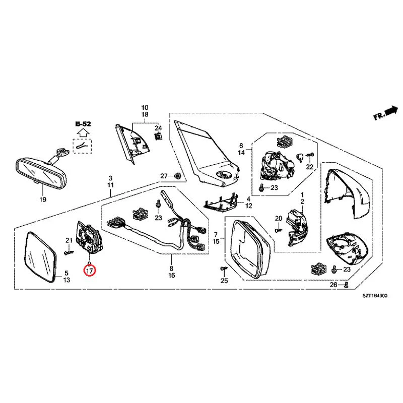 [NEW] JDM HONDA CR-Z ZF1 2012 Mirrors GENUINE OEM - Image 49