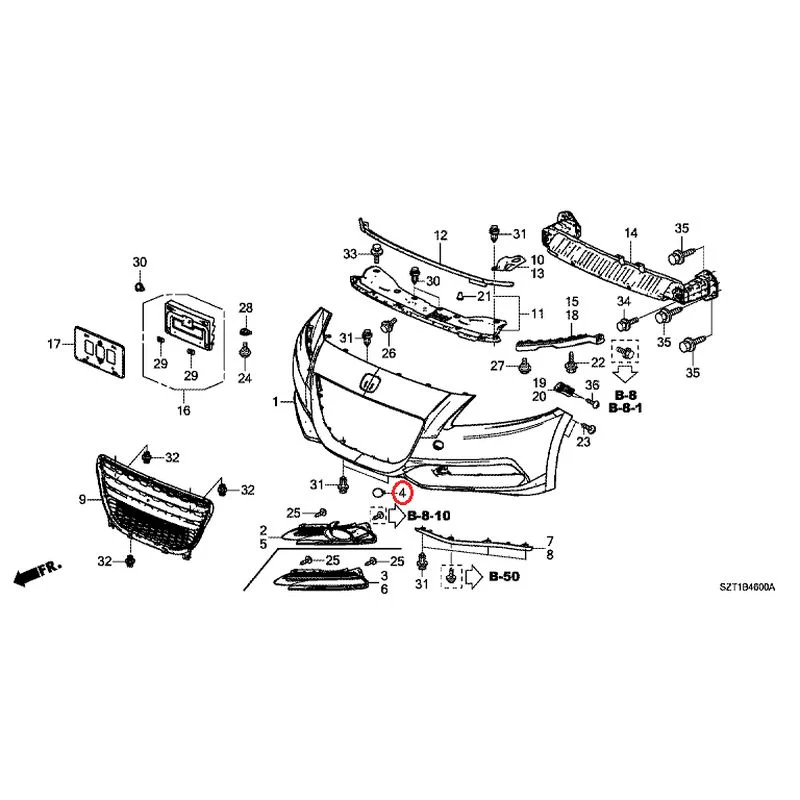 [NEW] JDM HONDA CR-Z ZF1 2012 Front Bumper GENUINE OEM - Image 14