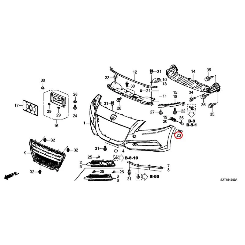 [NEW] JDM HONDA CR-Z ZF1 2012 Front Bumper GENUINE OEM - Image 37