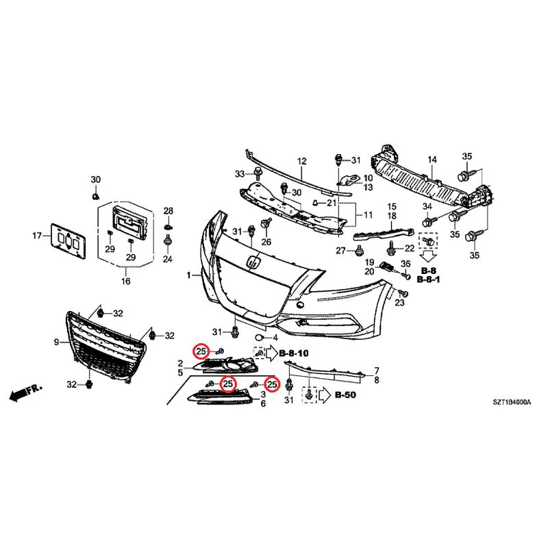 [NEW] JDM HONDA CR-Z ZF1 2012 Front Bumper GENUINE OEM - Image 39