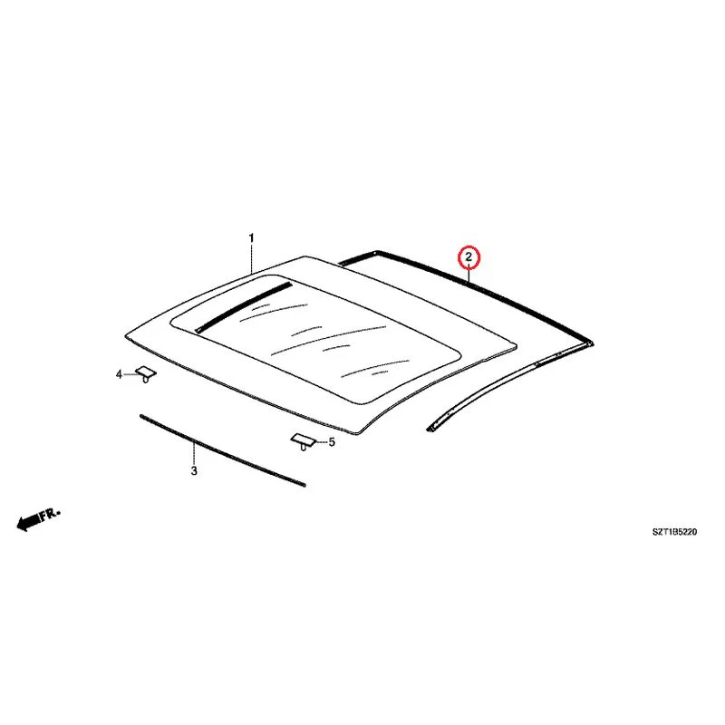 [NEW] JDM HONDA CR-Z ZF1 2012 Roof Glass GENUINE OEM - Image 4