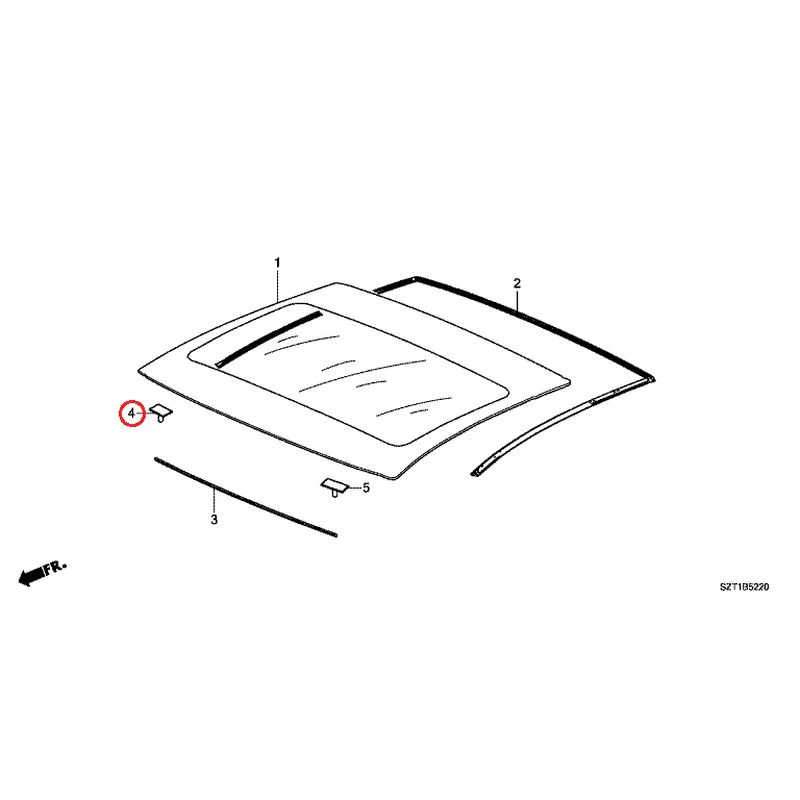 [NEW] JDM HONDA CR-Z ZF1 2012 Roof Glass GENUINE OEM - Image 6