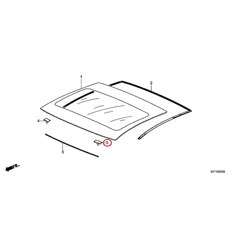[NEW] JDM HONDA CR-Z ZF1 2012 Roof Glass GENUINE OEM - Image 7