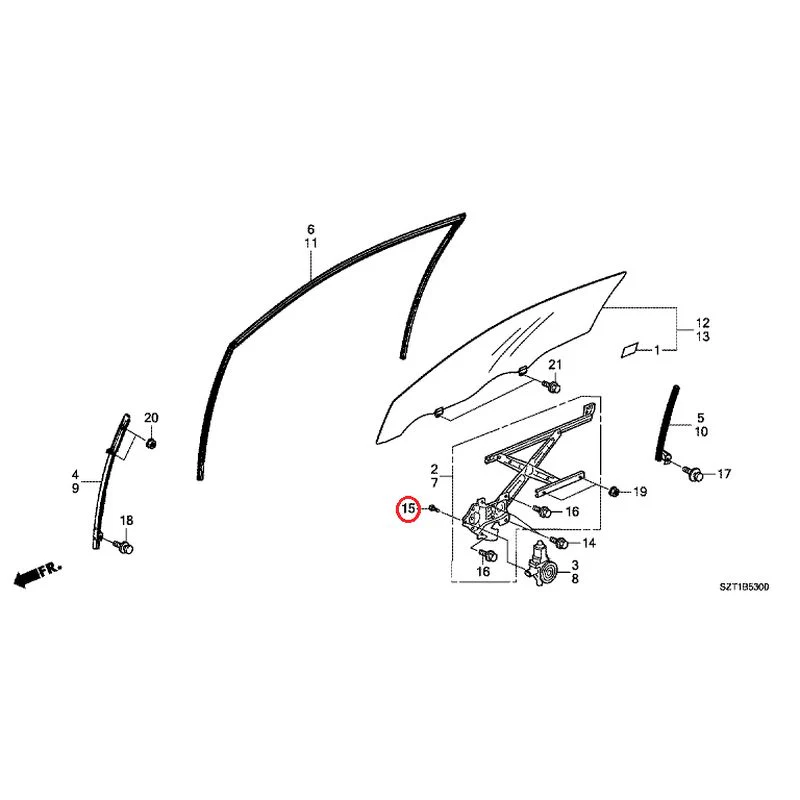[NEW] JDM HONDA CR-Z ZF1 2012 Door Glass/Regulator GENUINE OEM - Image 18