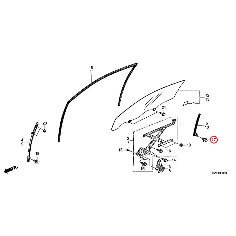 [NEW] JDM HONDA CR-Z ZF1 2012 Door Glass/Regulator GENUINE OEM - Image 20