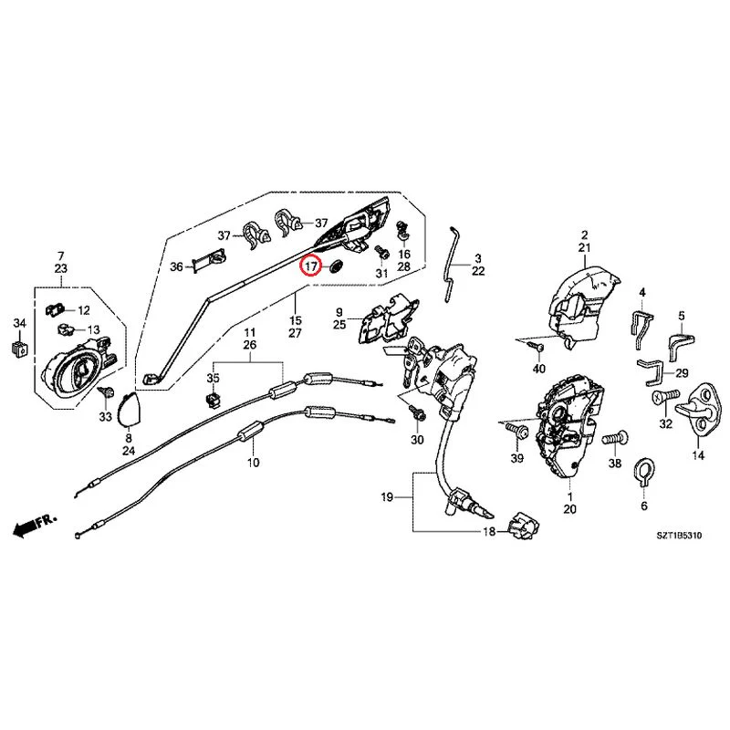 [NEW] JDM HONDA CR-Z ZF1 2012 Door Locks/Outer Handles GENUINE OEM - Image 29