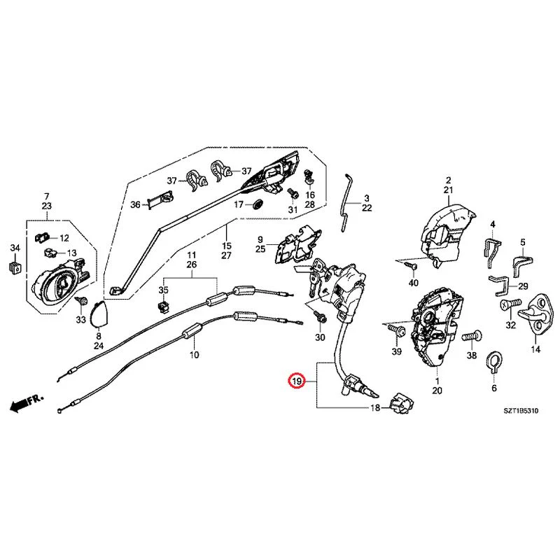 [NEW] JDM HONDA CR-Z ZF1 2012 Door Locks/Outer Handles GENUINE OEM - Image 31