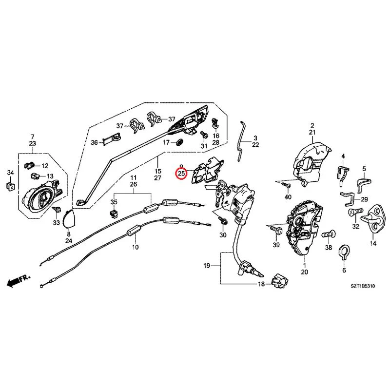 [NEW] JDM HONDA CR-Z ZF1 2012 Door Locks/Outer Handles GENUINE OEM - Image 39